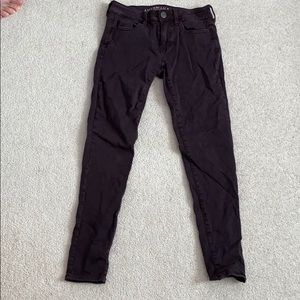 American Eagle Burgundy Jeans